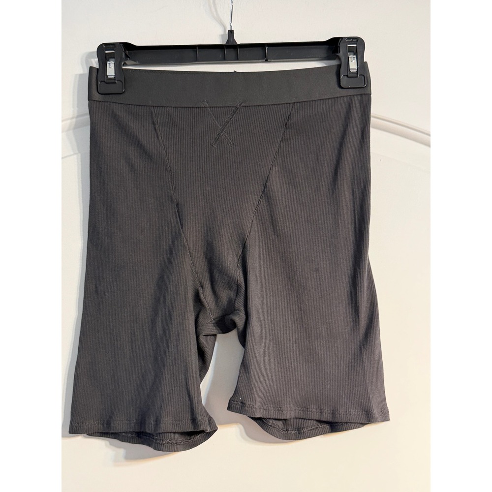 Aerie Boyshorts Medium Gray New Ribbed High Waisted Loungewear Softgirl Basics